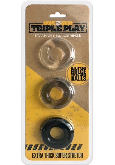 Boneyard Triple Play Cock Rings