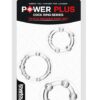 Power Plus Triple Beaded Ring Set